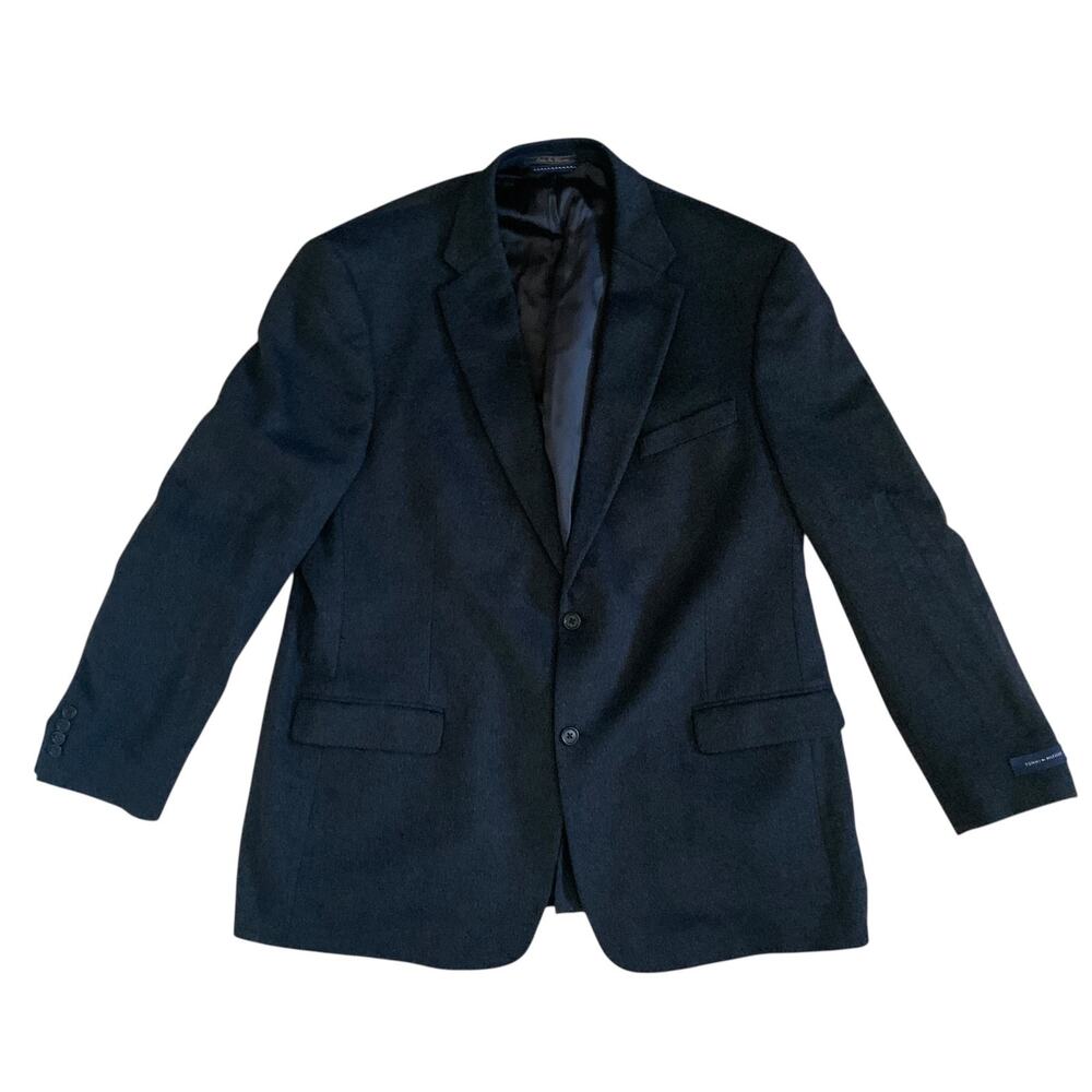 Tommy Hilfiger Men's Size 48L Wool Blend 2 Button Lined Coat Blazer Jacket